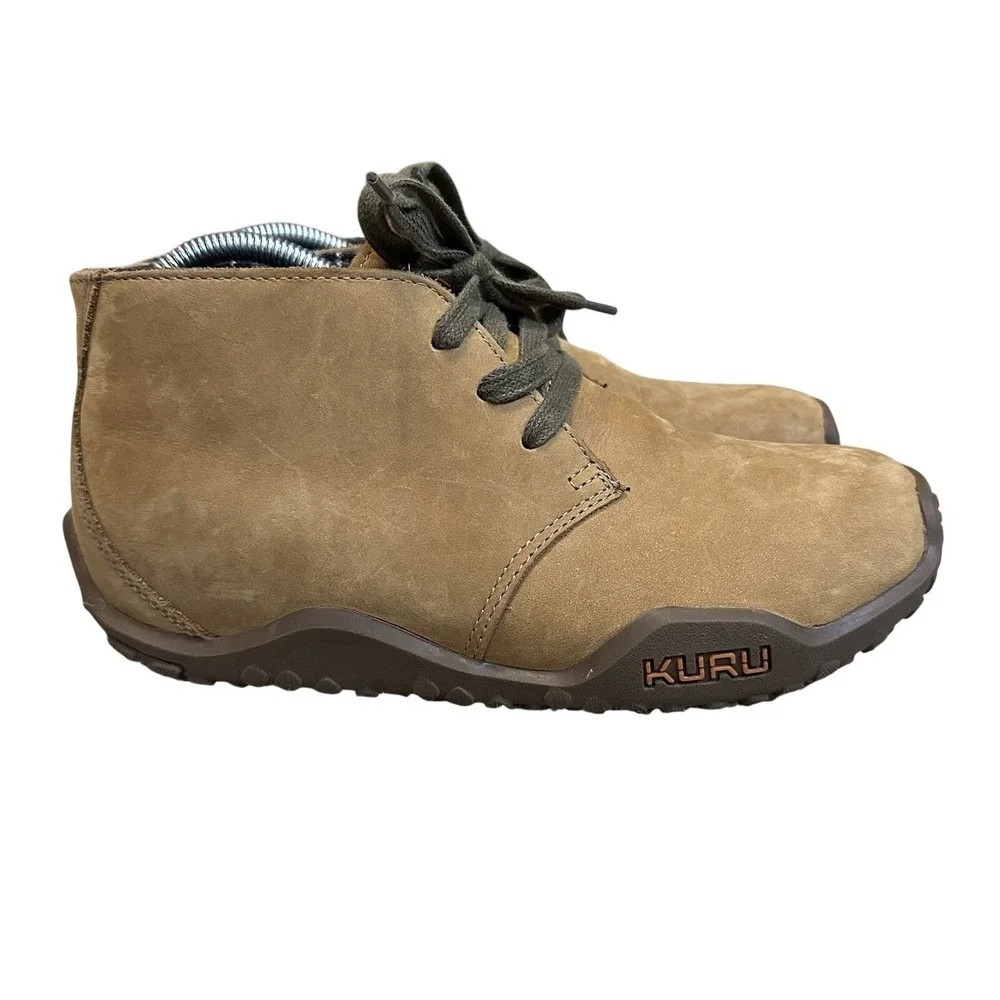 Kuru Aalto Chukka Ankle Boots Brown Comfort Lace Up‎ Casual Mens 8 Camel Suede